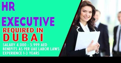 Human Resources Executive Required in Dubai