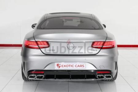 Mercedes-Benz S 63 Coupe AMG 2018 Matt Grey-Red 26,000 KM