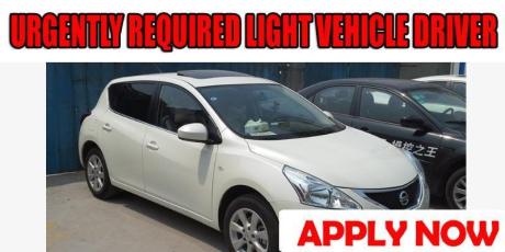 URGENTLY REQUIRED LIGHT VEHICLE DRIVER