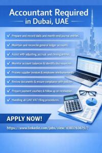Accountant Required in Dubai