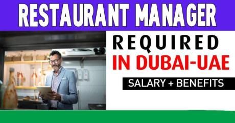 Restaurant Manager Required in Dubai