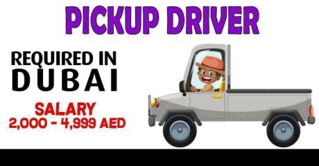 Pickup Driver Required in Dubai
