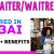 Waiter/Waitress Required in Dubai