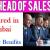 Head of Sales Required in Dubai -