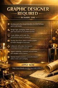 Graphic Designer Required in Dubai