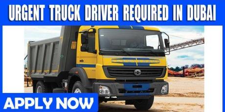 URGENT TRUCK DRIVER REQUIRED IN DUBAI