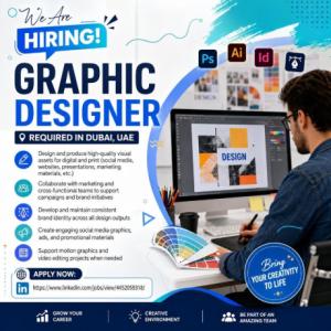 Graphic Designer Required in Dubai