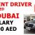 URGENT DRIVER REQUIRED IN DUBAI