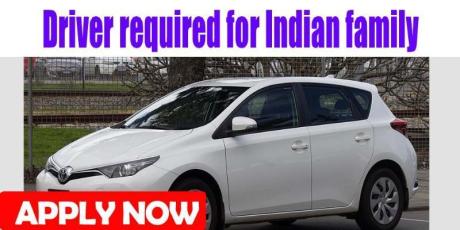 Driver required for Indian family