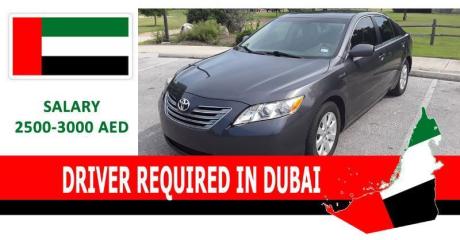 DRIVER REQUIRED IN DUBAI