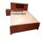 King Size Wooden Bed With Mattress