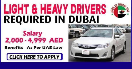 LIGHT & HEAVY DRIVERS REQUIRE IN DUBAI