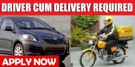 DRIVER CUM DELIVERY REQUIRED