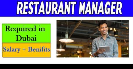 Restaurant Manager Required in Dubai