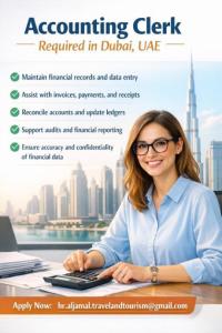 Accounting Clerk Required in Dubai