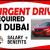 URGENT DRIVER REQUIRED IN DUBAI