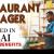 Restaurant Manager Required in Dubai