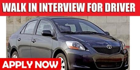 WALK IN INTERVIEW FOR DRIVER