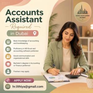 Accounts Assistant Required in Dubai