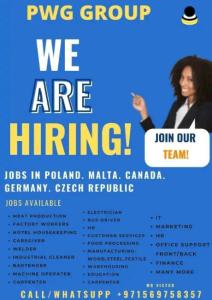 WE ARE HIRING URGENTLY