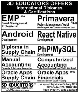 3D Educators - Trainers & Consultant