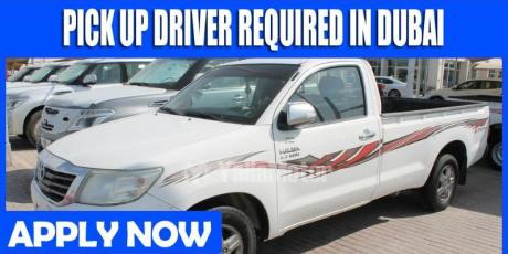PICK UP DRIVER REQUIRED IN DUBAI
