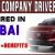 COMPANY DRIVER Required in Dubai -