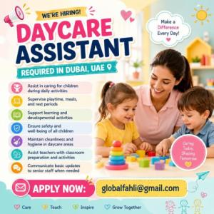 Daycare Assistant Required in Dubai