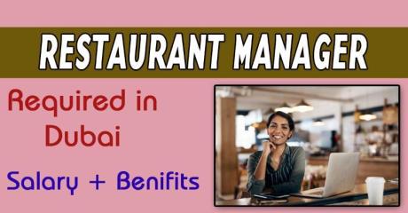 Restaurant Manager Required in Dubai