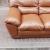 SOFA LEATHER BROWN 6 SEATER 3-2-1