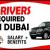 DRIVERS REQUIRED IN DUBAI