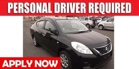 PERSONAL DRIVER REQUIRED