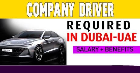 Company Driver Required in Dubai