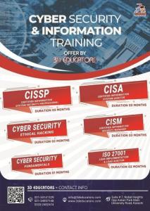 Cyber Security and Information Training Offerd by 3D Educators