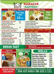 Karachi Kanteen – Al Nahda (Sharjah) Offer Non-Veg and Veg Tiffin for the Offices Daily & Monthly Ba