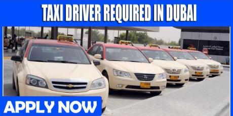 TAXI DRIVER REQUIRED IN DUBAI