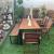 Sturdy solid wood dining table set