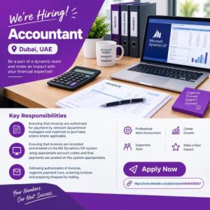 Accountant Required in Dubai