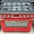Smeg 90Cm Cooker, 6 Burner Gas Hob, Red Portofino 6 gas burners