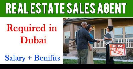 Real Estate Sales Agent Required in Dubai -