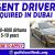 URGENT DRIVER REQUIRED IN DUBAI