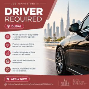 Driver Required in Dubai