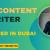 SEO Content Writer Required in Dubai