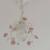 Floral pink and white 2 ceiling lamps for sale -