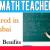 MATH TEACHER Required in Dubai