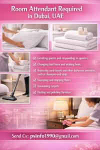 Room Attendant Required in Dubai