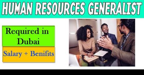 Human Resources Generalist Required in Dubai